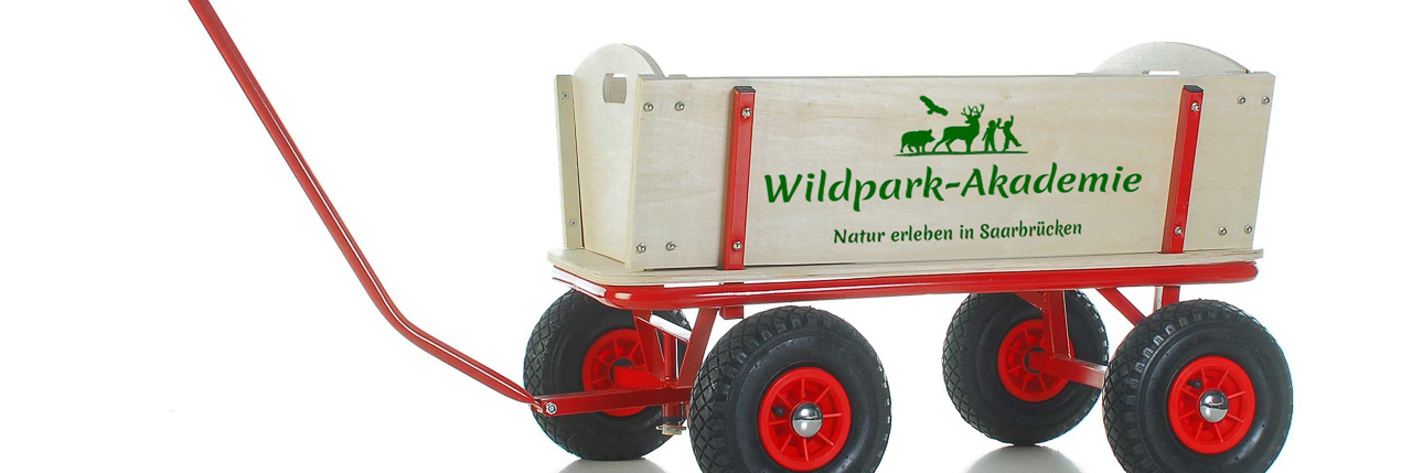 Bollerwagen Wildpark-Akademie im Wildpark Saarbrücken